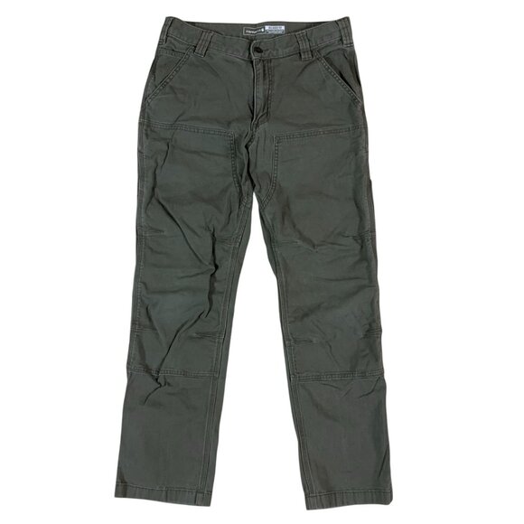 Carhartt Relaxed Fit Utility Workwear Carpenter Pants Olive Green 31x30 Mens - Picture 1 of 6